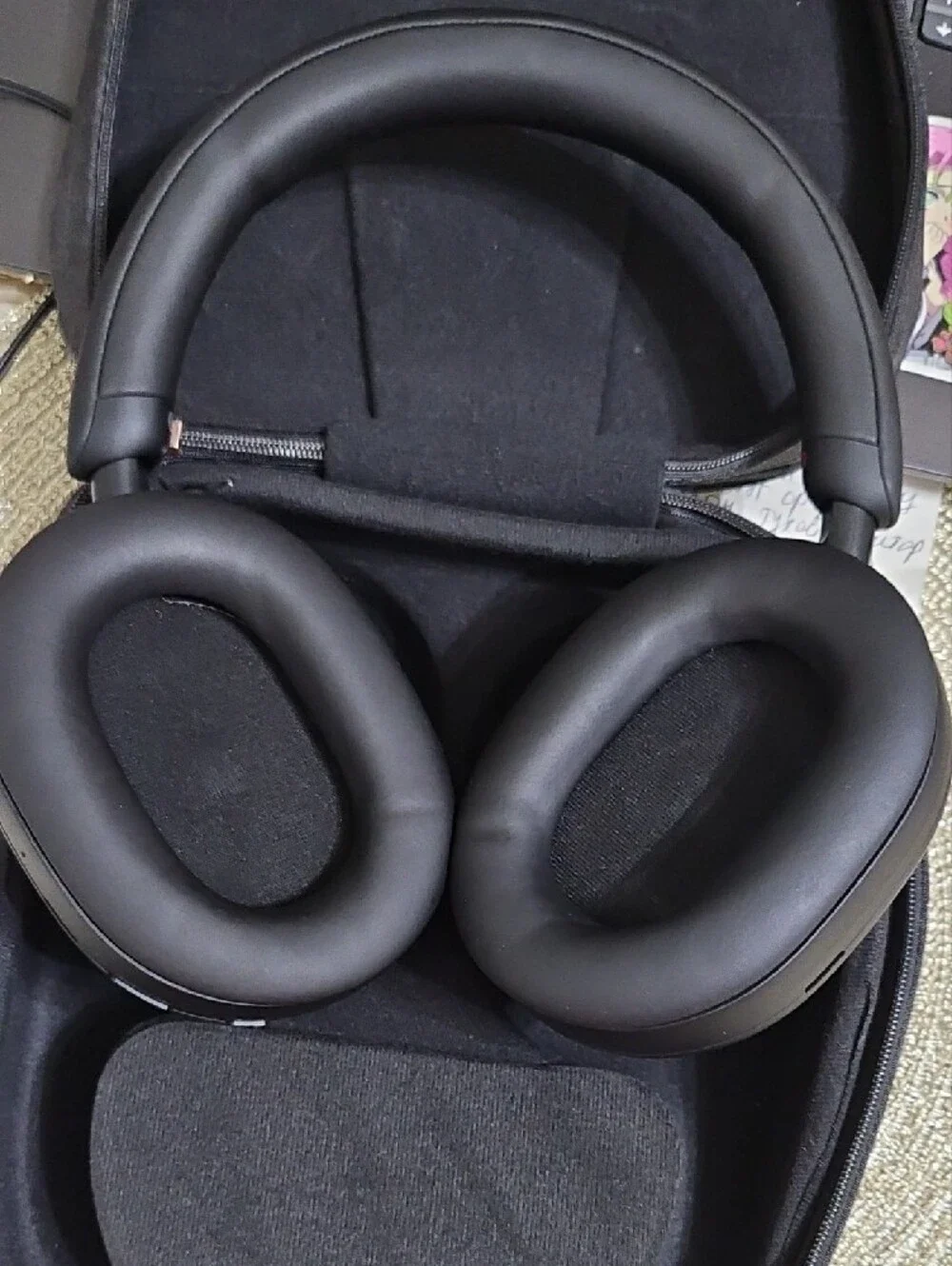 Sony Matte Black Wireless Over-Ear Noise-Cancelling Headphones